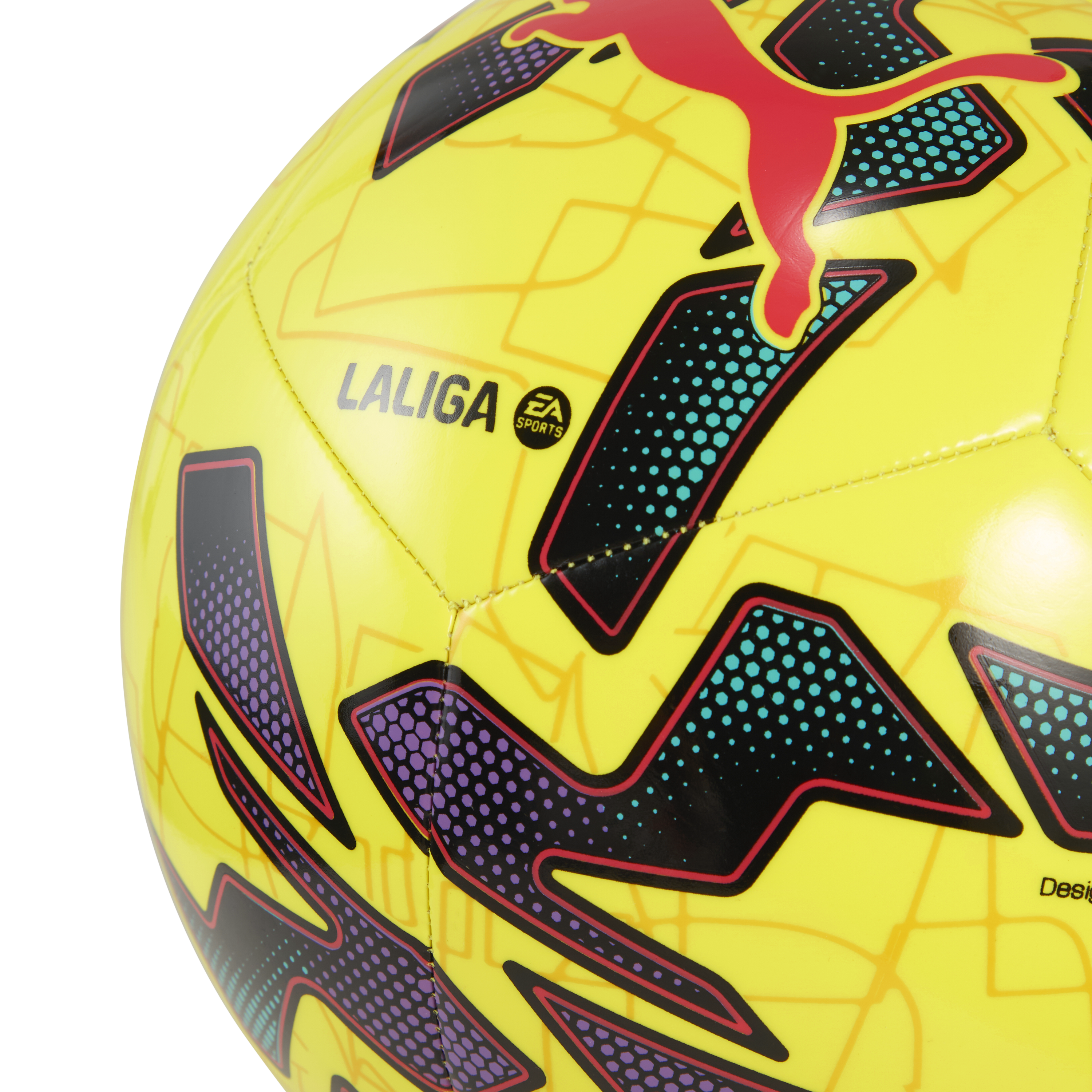 PUMA Orbita LaLiga 1 MS Soccer Ball - Fluor Yellow